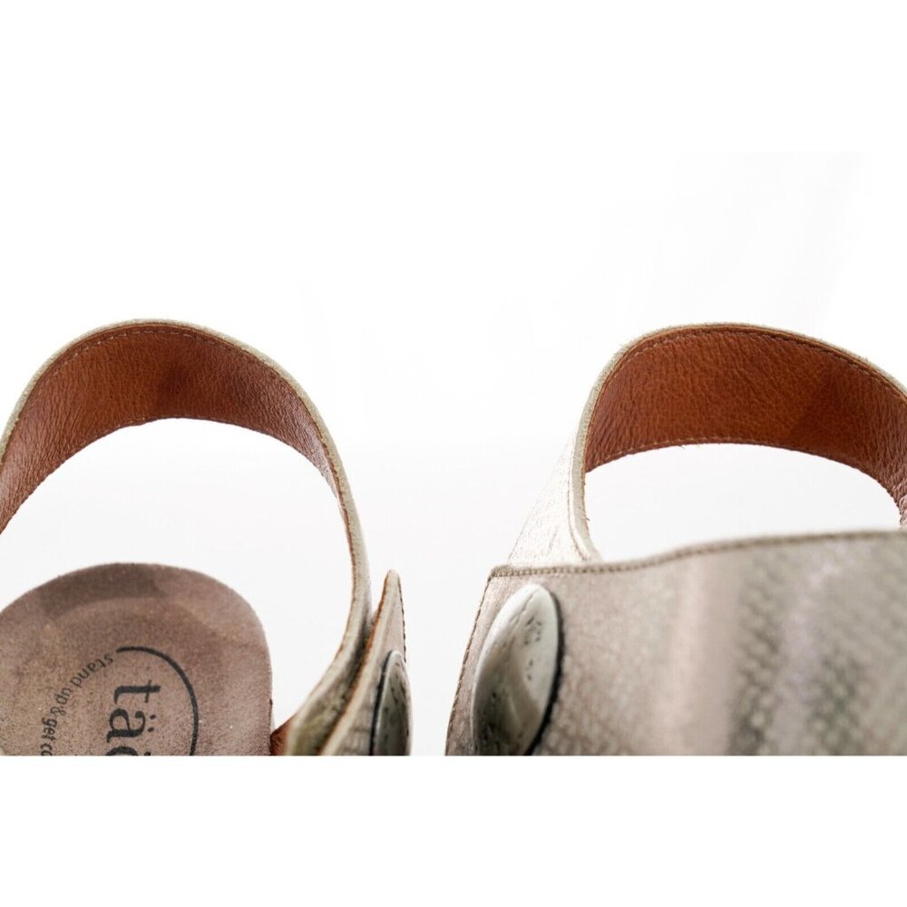 Taos Carousel 2 Wedge Leather Sandals Women's Sz 11 Shoes - Picture 11 of 16